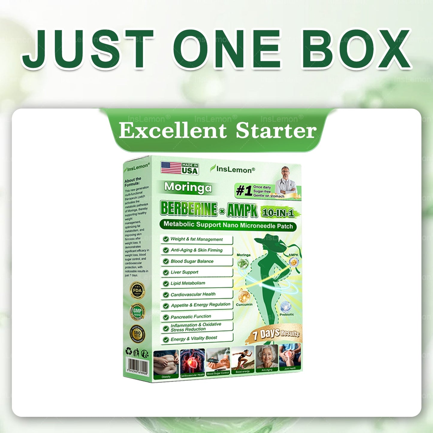 🐇🐇𝐈𝐧𝐬𝐋𝐞𝐦𝐨𝐧® 𝗠𝗼𝗿𝗶𝗻𝗴𝗮 × 𝗕𝗲𝗿𝗯𝗲𝗿𝗶𝗻𝗲 × 𝗔𝗠𝗣𝗞 𝟭𝟬-𝗶𝗻-𝟭 𝗠𝗲𝘁𝗮𝗯𝗼𝗹𝗶𝗰 𝗦𝘂𝗽𝗽𝗼𝗿𝘁 𝗡𝗮𝗻𝗼 𝗠𝗶𝗰𝗿𝗼𝗻𝗲𝗲𝗱𝗹𝗲 𝗣𝗮𝘁𝗰𝗵🇺🇸(𝐉𝐮𝐬𝐭 𝐨𝐧𝐜𝐞 𝐚 𝐝𝐚𝐲, 𝐯𝐢𝐬𝐢𝐛𝐥𝐞 𝐜𝐡𝐚𝐧𝐠𝐞𝐬 𝐢𝐧 𝟕 𝐝𝐚𝐲𝐬） ✅ 𝐅𝐨𝐫 𝐨𝐛𝐞𝐬𝐢𝐭𝐲, 🅛🅞🅞🅢🅔 🅢🅚🅘🅝,𝐝𝐢𝐚𝐛𝐞𝐭𝐞𝐬, 𝐬𝐥𝐞𝐞𝐩 𝐚𝐩𝐧𝐞𝐚, 𝐣𝐨𝐢𝐧𝐭 𝐢𝐬𝐬𝐮𝐞𝐬, 𝐚𝐧𝐝 𝐦𝐨𝐫𝐞